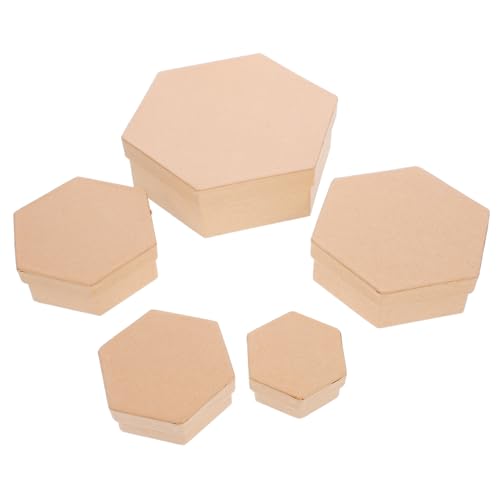 Cajas para envolver postres sin dañar el glaseado usando contenedores hexagonales estables 6