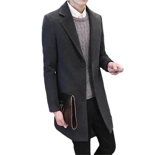 Manteau long homme casual business idéal pour le printemps et l'automne
