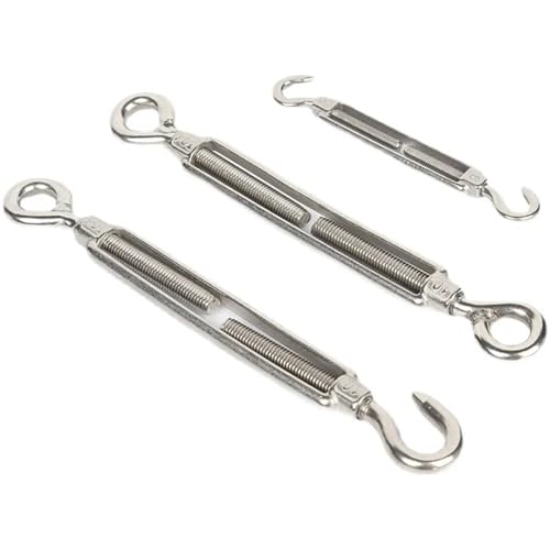 Turnbuckle M6 Tipo Ojal de Acero inoxidable para tensión de cable miniatura 3