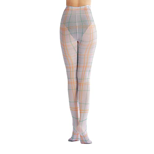 Image of Sahabowi Women Tights, Opaque High Waist Pantyhose, Vintage Control Top Stockings