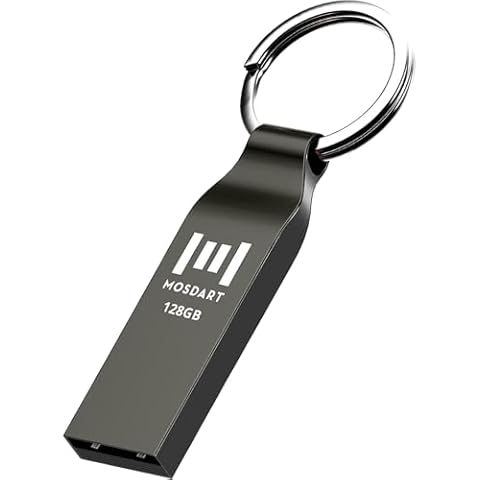 MOSDART 128GB Waterproof USB 2.0 Flash Drive Cover