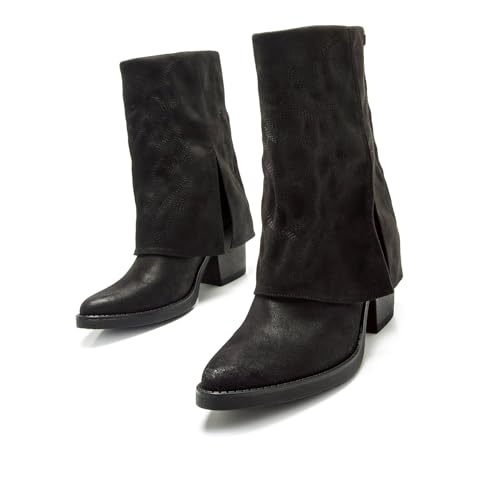 Mtng Para Mujer. 54979 Botas Tijuana Negro (38), 3 A 5Cm, Cremallera, Casual - 7