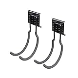 Ultrawall 2-Pack Heavy Duty Utility Steel J Hook,Multi-Purpose Garage Organizer,Cords/Water Pipe/Rope Storage Hangers For Garden Garage Shed