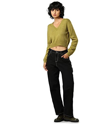 Image of Only Women's Acrylic V-Neck Sweater