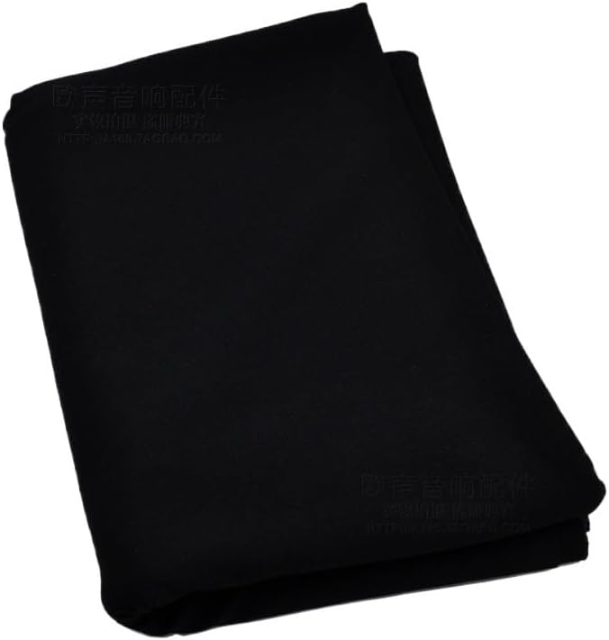 Speaker Grill Cloth， Speaker mesh Cover Cloth Black Speaker mesh dustproof Cloth Audio Surface Cloth HiFi Accessories high-end Sound-Transparent Cloth Black fine Cloth