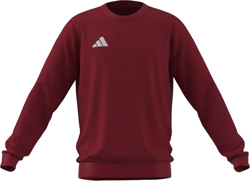 adidas Mixte Enfant Entrada26 Sweat Top Kids Sweatshirt, Team Power Red 2/White, 13-14 Years