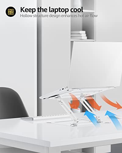 Urmust Laptop Notebook Stand Holder Adjustable Ultrabook Stand Riser Portable Compatible With Macbook Air Pro Hp Dell Xps Lenovo All Laptops 10-15.6"(Silver) #TOP2