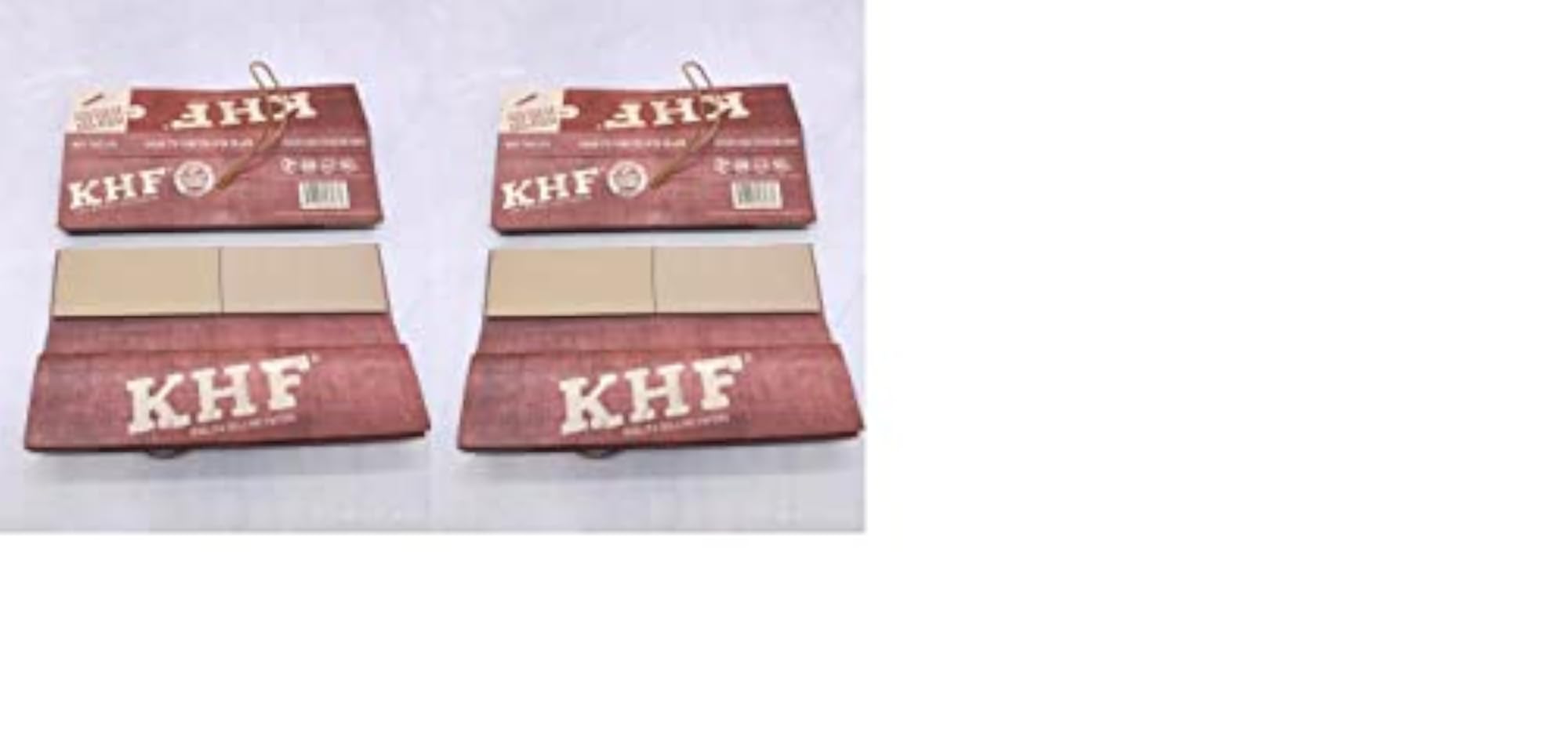 KHF Cigarette Rolling Unbleached/Brown Paper and Filter Tips, Pack of 10