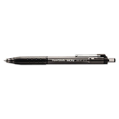 Paper Mate InkJoy 300RT Retractable Ballpoint Pen, Fine Point, Black, 12 Count