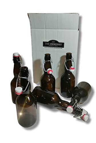 Bouteilles avec bouchon mécanique | 6 bouteilles de 500 ml pour bouteille de bière artisanale | Bouchons inclus - Image 4