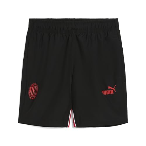 A.C. Milan - Pantalones Cortos ftblARCHIVE, para Adulto, Pantalones de fútbol y Entrenamiento, Pantalones Deportivos, Producto Oficial, Unisex, Negro