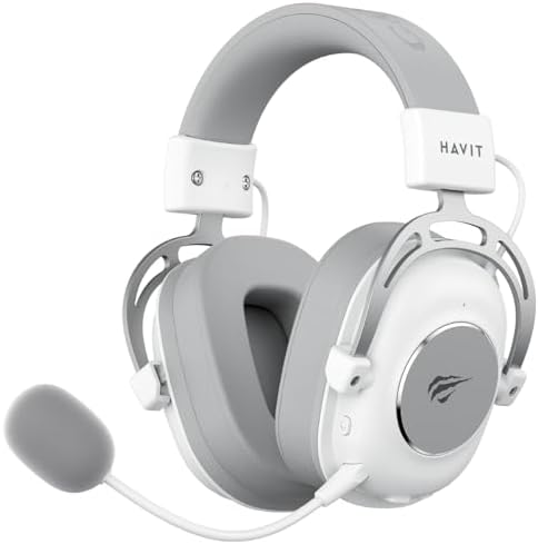 Havit Headphone Fone de Ouvido H2002YG White, Quad-Mode, Sem Fio ...