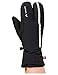 VAUDE Accessories Syberia III, Dreifingerhandschuhe für Radler, black, 8, 41657