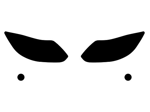 Rvinyl Headlight Protection Film Covers Compatible with Ford Focus 2012-2014 - Blackout Smoke