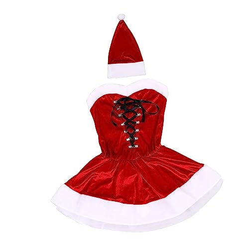 Robe de femme avec chapeau de costume de fête BESPORTBLE confortable pour soirée