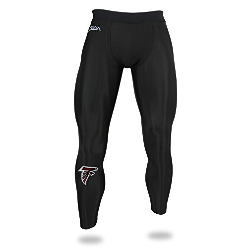 Zubaz NFL Atlanta Falcons Men's Active Compression Legging - Black Size Medium