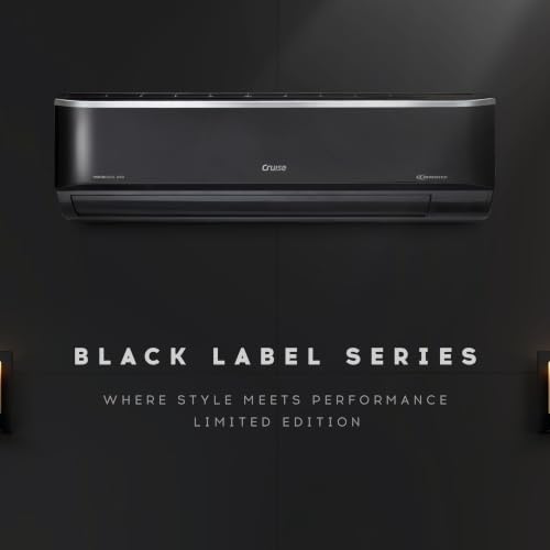 Image of Cruise 1.51 Ton 3 Star Inverter Split AC (CWCVBM-VP3F193BL, Piano Black) | Heavy Duty Cooling at 55 C, 2026 Model, Long Airflow, 100% Copper, Convertible 4-in-1, 4-Way Swing, PM 2.5 Filter