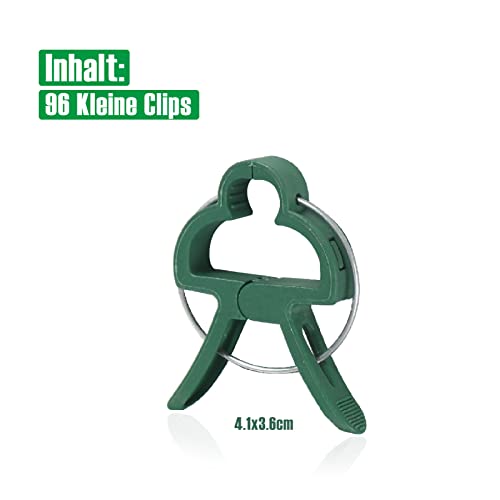 Miuezuth Plant Clips Gentle Durable Plant Support Clips Set, Garden Clips for Supporting Plants Flowers, Vines, Tomatoes - Image 2