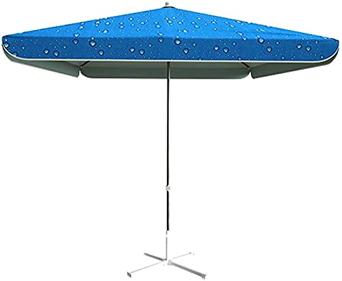 ガードレール Patio Umbrellas Outdoor Garden Parasol Large Commercial Parasol Square Sun Umbrella Height Adjustable Market Table Umbrella(Color:blue;Size:3.2X2.5M) #TOP2