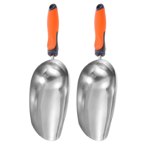 HARFINGTON 2pcs Pala de Jardín Acero Inoxidable 37x10.5cm miniatura 1