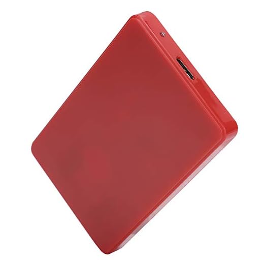 YD0002 USB a 3.0 Disco Duro Móvil Portátil de 2,5 Pulgadas, 80G 120G 250G 320G 500G 1TB 2TB Disco Duro Externo Universal para Computadoras Monitores y Laptop, Rojo(80G)