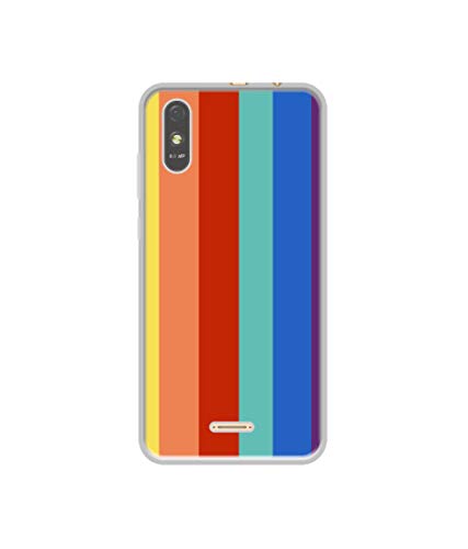 Image of Amazon Brand - Solimo Basic Case for Lava Z61 Pro (Silicone Multicolor)