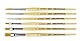 Davinci GH303 Junior Synthetics Malerpinsel, rund Serie 303, Größe, 1, 4, 8. und Davinci GH304 Junior Synthetics Malerpinsel, flach Serie 304,Größe 4,6,10