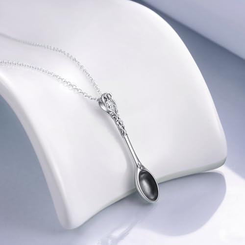 Collier cuillère argent sterling JERWLI pendentif mixte mode durable - 2