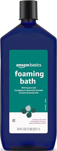 Amazon Basics Eucalyptus & Spearmint Scented Foaming Bath wi...