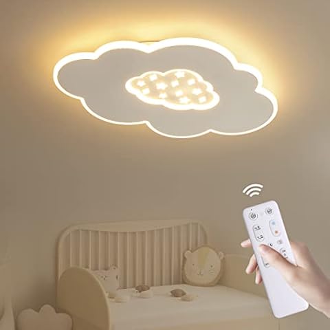 Baerolc LED Deckenleuchte Kinderzimmer, 40CM Wolkenlampe LED Deckenlampe dimmbar Cover