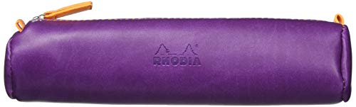 RHODIA 318990C - Trousse Ronde Violet - 21,5 x 5,5 cm -...
