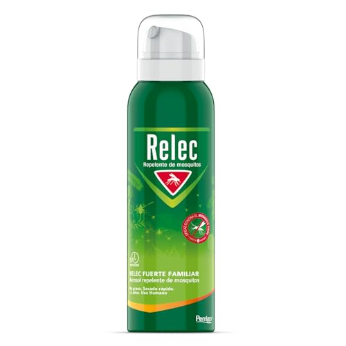 Relec Fuerte Familiar Aerosol Repelente De Insectos, sin DEET, 125 ml