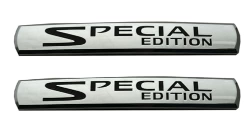 Image of 2Pcs Special Edition Car Emblems 3D Badge Truck Sticker Decal Fit for Universal Car Truck SUV (Chrome Black)