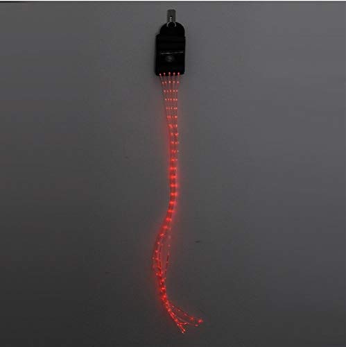Queue de cheval à LED 100cm rechargeable USB lumineuse pour équitation nocturne - 6