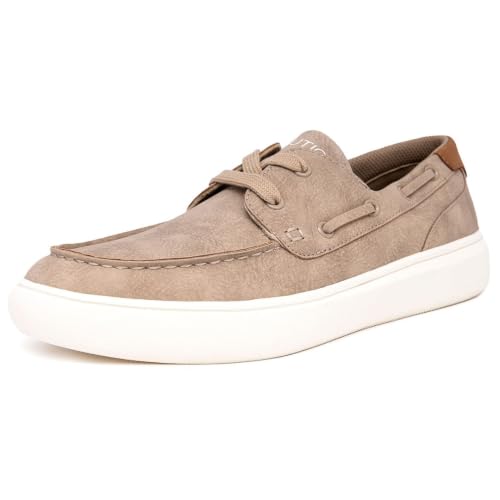 Image of NAUTICA Men's Lace-Up Boat Shoe Casual Loafers Comfort Sneaker - Walking Moccasin