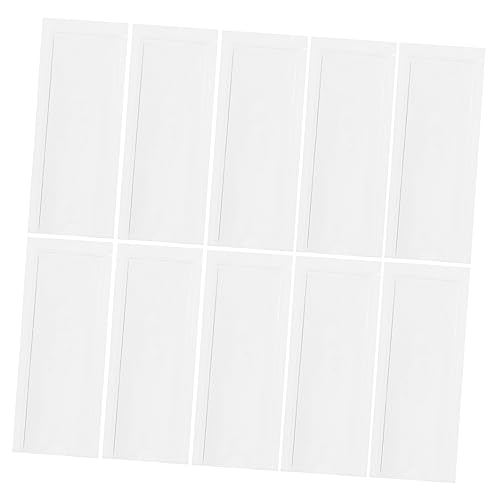 LckCryspho 粘着カードホルダーポーチ 30個入り ? 強力PVC素材 壁掛け対応 破れにくい設計 トレーディングカードやラベルの収納に (10X3.6X0.2CM,透明)