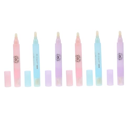 DINHEAROM Correctores de Uñas Quitaesmaltes Bolígrafo 6 Unidades Herramienta Limpiabordes Práctica para Manicura Fácil de Transportar Adecuado para Principiantes y Profesionales