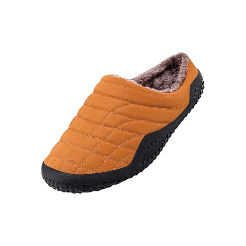 Generisch Zapatillas cálidas, suaves y cómodas, mantienen tus pies calientes en invierno. Zapatos de hombre Business 48, amarillo, 42 EU