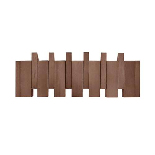 Perchero de pared de madera moderno con ganchos magnéticos de 55 lb 2