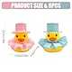6 Stück Gummi Badeenten,21 er Set Mini-Badeenten Badewannenspielzeug,Quietschen Bade Enten für Kinder,Babydusche, Kindergeburtstagpartys,Strand und im Pool (Style B, 18)
