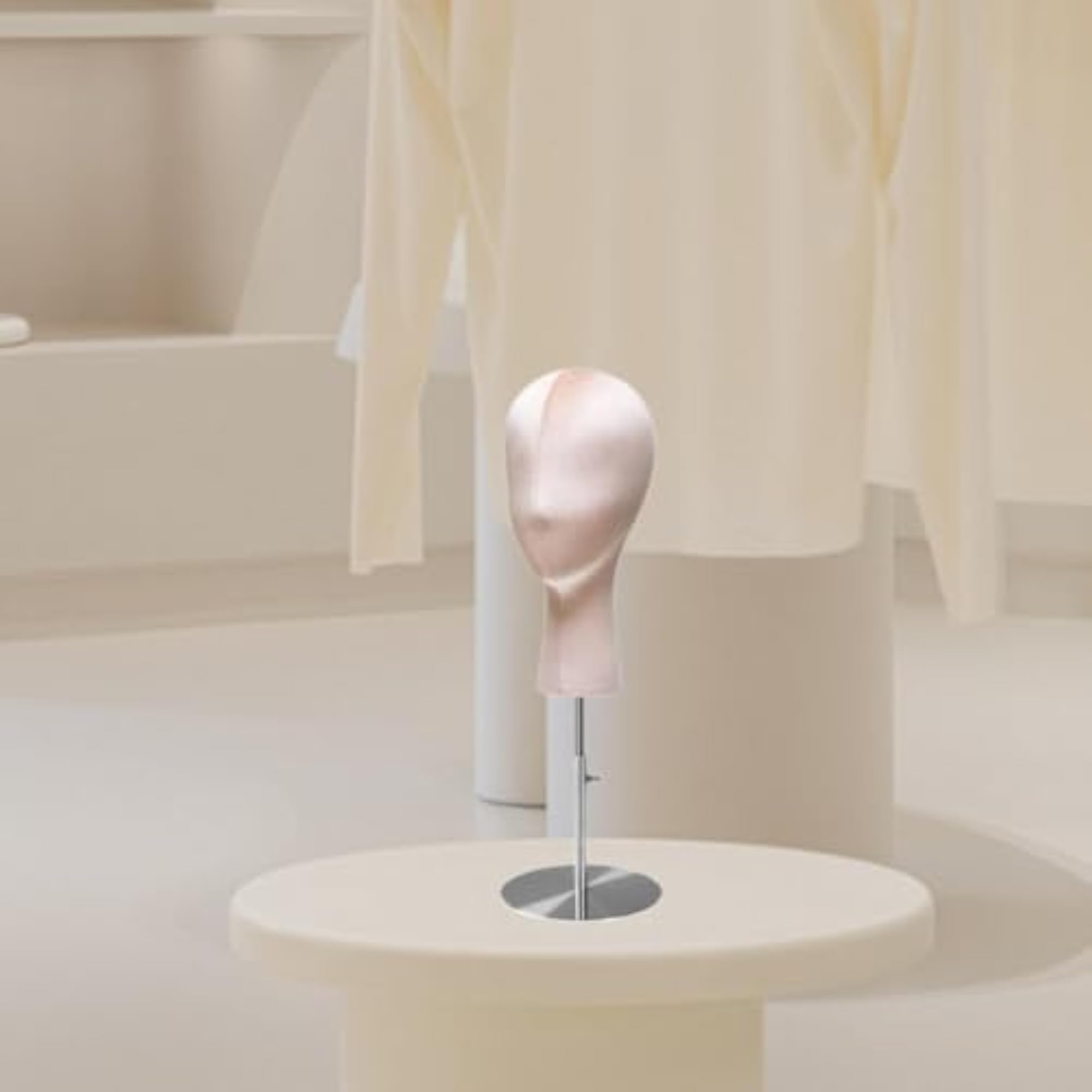 Stable Mannequin Head Model for Hat Display, Pink
