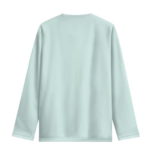 Girls Long Sleeve Shirts 3-16 Years Soft Cotton Crewneck Basic Undershirt4