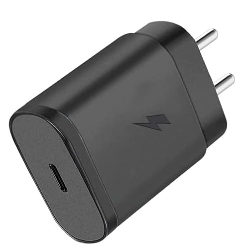 Image of Original 25W Fast Charger Compatible with Samsung | M51 / M42 / F23 5G / M53 5G / M52 5G / M33 (with Cable)*Black GFR573