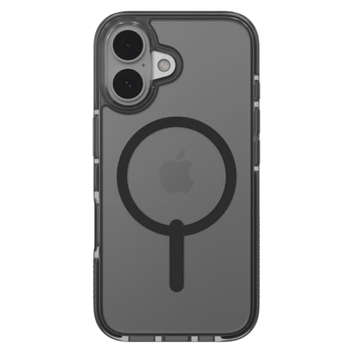 Image of ZAGG Santa Cruz Snap iPhone 16 Pro Max Case - MagSafe Compatible, 13ft Military-Grade Drop Protection, Graphene Reinforced, Anti-Scratch, Slim, 70% Recycled Content, Clear with Black Accents