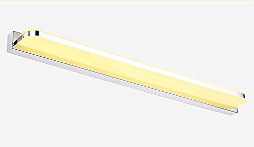Miroir avant lumière LED 62cm applique murale salle de bains acier inoxydable luminaire chaud