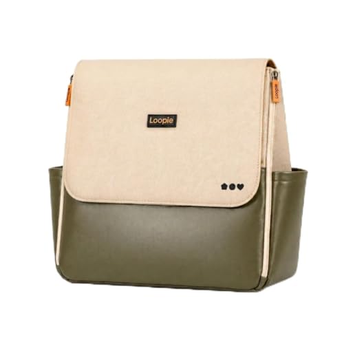 Image of Loopie Diaper Bag for Mothers for Travel, Backpack Sling & Tote, 30L, Olive