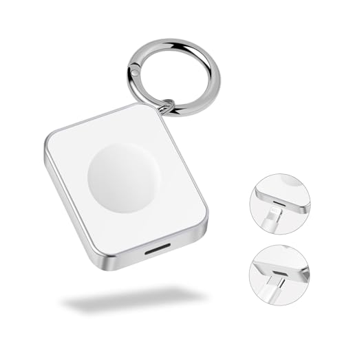 AORRIKI 2 in 1 for Apple Watch用 充電器 USB-C/ライトニングケーブルとの併用が必要 アップルウォッチ 充電器 watchOSのアップデートに自動対応 デュアルポート搭載 急速チャージ 持ち運び便利 Apple Watch