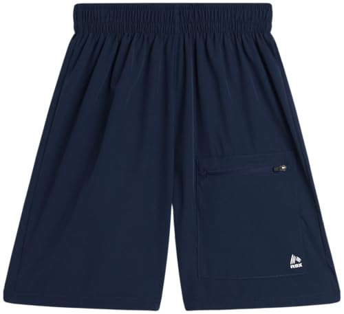 Image of RBX Boys Athletic Shorts Set - 2 Piece Lightweight Short Sleeve Performance T Shirt and Woven Pull-On Running Shorts for Boys