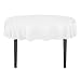 LinenTablecloth 70-Inch Round Satin Tablecloth White