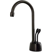 Westbrass D272-12 Develosah Hot/Cold Dispenser with Two Handle Hot and Cold Water Dispenser Faucet, Oil Rubbed Bronze